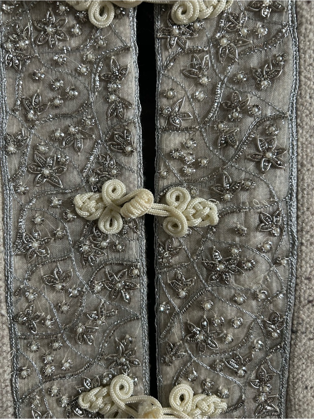 JODI Wool Alpaca Cashmere Embellished Fur Collar Jacket Size 4 - Picture 9 of 13